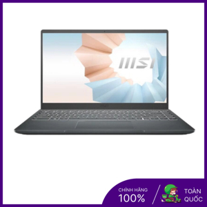 Laptop MSI Modern 14 B11MOU 618VN - Intel core i7-1195G7, 8GB RAM, SSD 512GB, Intel Iris Xe Graphics, 14 inch