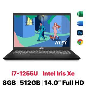 Laptop MSI Modern 14 C12M - Intel core i5-1235U, 8GB RAM, SSD 512GB, Intel Iris Xe Graphics, 14 inch