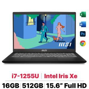 Laptop MSI Modern 15 B12M 487VN - Intel core i7-1255U, 16GB RAM, SSD 512GB, Intel Iris Xe Graphics, 15.6 inch