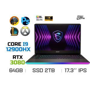 Laptop MSI Raider GE77 12UHS - Intel core i9-12900HX, 64GB RAM, SSD 2TB, Nvidia GeForce RTX 3080 Ti 16GB GDDR6, 17.3 inch