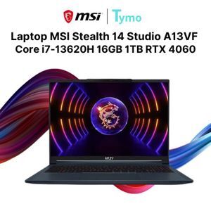 Laptop MSI Stealth 14 Studio A13VF 051VN - Intel Core i7-13700H, 16GB RAM, SSD 1TB, Nvidia GeForce RTX 4060 8GB GDDR6, 14 inch