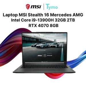 Laptop MSI Stealth 16 Mercedes AMG A13VG 289VN - Intel Core i9-13900H, 32GB RAM, SSD 2TB, Nvidia GeForce RTX 4070 8GB GDDR6, 16 inch