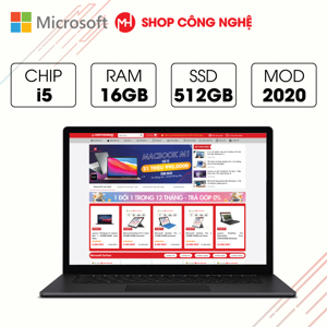 Laptop Surface Laptop 4 - Intel Core i5 1145G7, 16GB RAM, SSD 512GB, Intel Iris Xe Graphics, 13.5 inch
