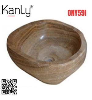 Lavabo bằng đá onyx KanLy ONY59i