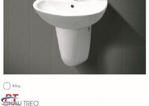 Lavabo cao cấp Liền chân Treo tường LVC-001