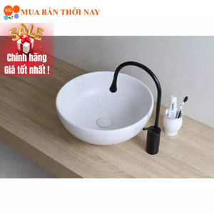 Lavabo đặt bàn sứ trắng SU513