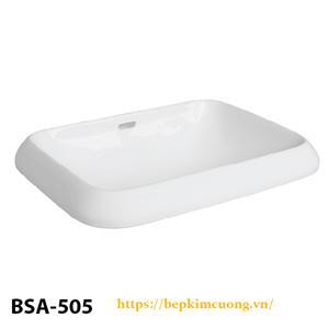 Chậu Lavabo đặt dương vành Basic BSA 505