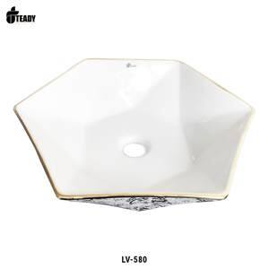 Lavabo dương bàn cao cấp mạ vàng LV-580