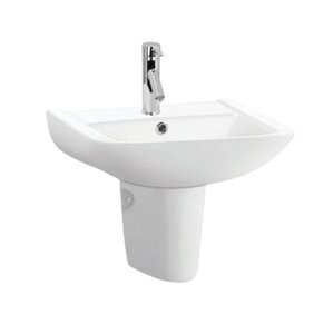 Lavabo treo tường có nắp che siphon COMPACT 588.82.214