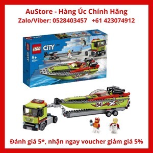 Lego City 60254 - Thuyền đua vận chuyển(238 chi tiết)