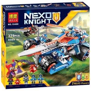 Lego khối lắp ráp nexo knights 10488 phi cơ phóng gươm và xe của clay