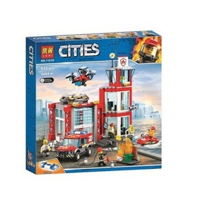 Lego lắp ghép City Bela Lari 11215 trạm cứu hỏa 533 chi tiết