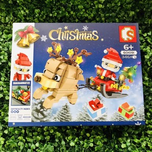 Lego lắp ráp Ông Già Noel Và Cỗ Xe Tuần Lộc 601091