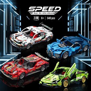 Lego ô tô xếp hình chạy đà – Storm Racing