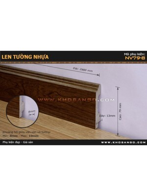 Len chân tường sàn gỗ NV79-8