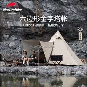 Lều cắm trại Naturehike Glamping NH20ZP013 cho 4 tới 6 người