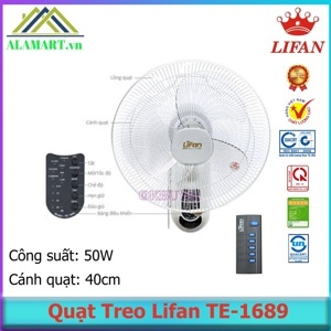 Quạt treo tường Lifan TE1689 (TE-1689) - 50W