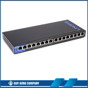 Linksys Lgs116p 16-Port Desktop Business Gigabit Poe+ Switch