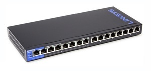 Linksys Lgs116p 16-Port Desktop Business Gigabit Poe+ Switch