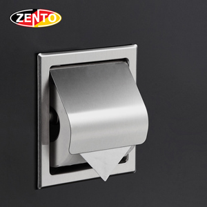 Lô giấy vệ sinh âm tường inox Zento HB1124