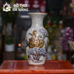 Lọ hoa trắng Bát Tràng LH12