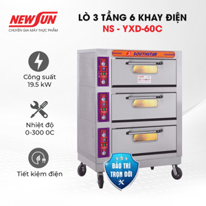 Lò nướng 3 tầng 6 khay điện YXD-60C