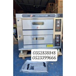 Lò nướng bánh 2 tầng 4 khay Southstar dùng gas