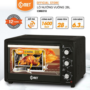 Lò nướng đa năng Comet CM6518B - Màu đen