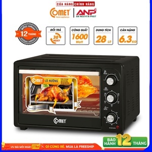 Lò nướng đa năng Comet CM6518B - Màu đen