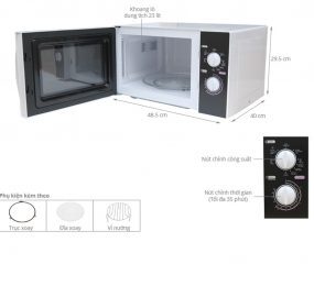 Lò vi sóng Aqua AEM-G3133W - 23 lít