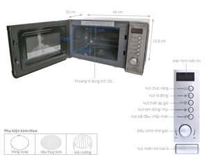 Lò vi sóng Electrolux EMM2021MW - 20 Lít