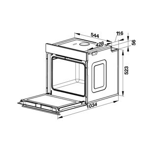 Lò vi sóng kết hợp nướng Smeg SF4604MCNR