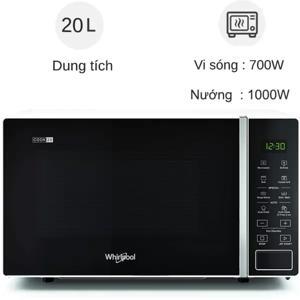 Lò vi sóng Whirlpool để bàn 20L có nướng MWP 203 WV