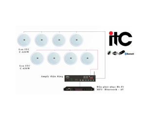 Loa âm trần ITC C-630W
