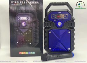 Loa bluetooth karaoke KBQ1803 kèm micro không dây