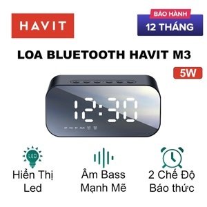 Loa Bluetooth kiêm đồng hồ Havit M3