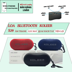 Loa bluetooth Koleer S29