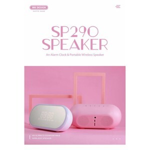 Loa bluetooth SP290 - Kiêm đồng hồ báo thức