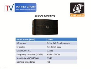 Loa CAF CA450 Pro