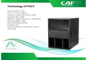 Loa CAF CL-18S+