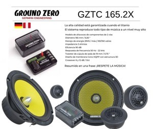 Loa cánh ô tô Ground Zero GZTC 165.2X