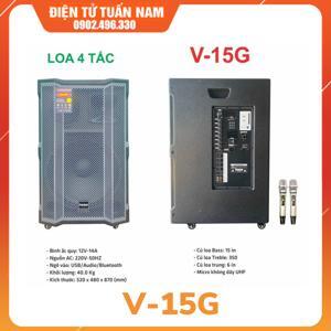 Loa di động Forzen V-15G (4 tấc gỗ Bass 40 - 600W)