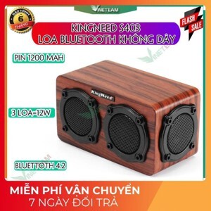 Loa gỗ Bluetooth HIFI Stereo speaker S403