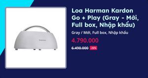 Loa Harman Kardon Go Play - hàng xách tay