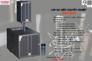 Loa kéo bình công suất lớn Lovina KB11501