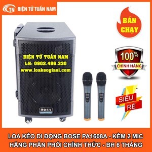 Loa kéo di động Bosa PA1608A (PA-1608A) - 2.5 tấc