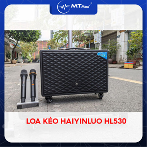 Loa kéo Haiyinluo HL530 kèm 2 micro 1 bass lớn, 4 treble