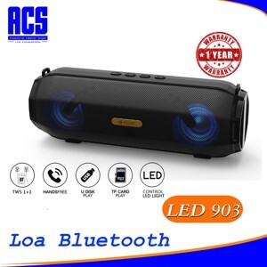 Loa Kisonli Bluetooth LED-903