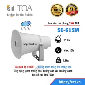 Loa nén phản xạ vành chữ nhật TOA SC-615M