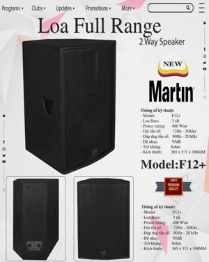 Loa thùng 4T MARTIN F12+